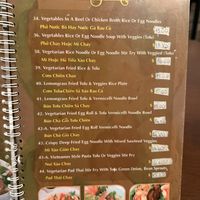 Vegetarian Menu  at Pho Dreams in El Segundo