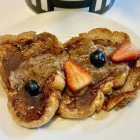 Tropical French toastt  at Vegan Daily in Dubai