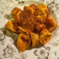 Cappelletti with seitan ragù at Cucina del Condominio in Ravenna
