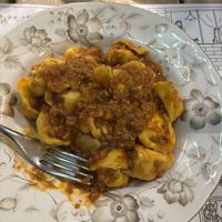 Vegan cappelletti with seitan ragù   at Cucina del Condominio in Ravenna