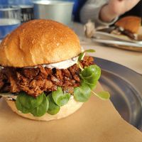 Trufada Happy cow at Bagü Burger Hamburguesería in Sant Vicenc Dels Horts