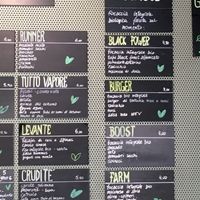 Salad and focaccia choices  at We'v V3RAW in Cuneo