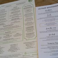 Menus at Le Pain Quotidien - High St in South West London