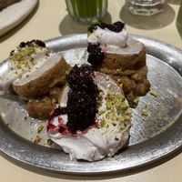 vegan pancakes  at La Papa in Barcelona