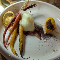 Carrots prepared in 7 ways at Fronda Pasaje BCN in Barcelona