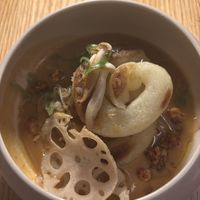 Potato Noodles & Kokumi Tare  at Fronda Pasaje BCN in Barcelona