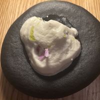 Maresme Strawberries, Mató and
Sichuan Molasses  at Fronda Pasaje BCN in Barcelona