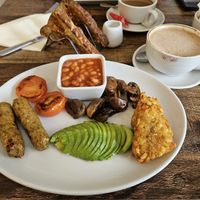 Vegan breakfast at Rowntree Lodge & Cafe in Scarborough