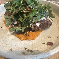 Zucchini fritter, yum!   at Lux Foundry in Brunswick