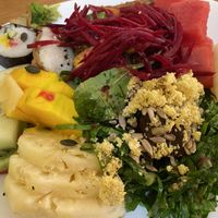 Lots of fresh and raw options.  at Loving Hut - Vila Mariana in Sao Paulo