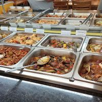 Asian dishes at Loving Hut - Vila Mariana in Sao Paulo