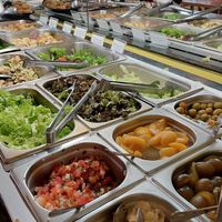 Salads at Loving Hut - Vila Mariana in Sao Paulo
