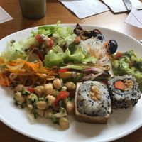 Some of the cold options. at Loving Hut - Vila Mariana in Sao Paulo