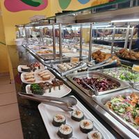 There's another bar to the left... so many choices at Loving Hut - Vila Mariana in Sao Paulo