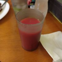 Suco natural de melancia e erva doce at Loving Hut - Vila Mariana in Sao Paulo