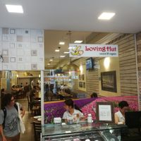 Nuts-based ice cream at Loving Hut - Vila Mariana in Sao Paulo