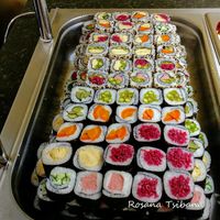 Sushi at Loving Hut - Vila Mariana in Sao Paulo