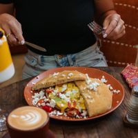 Eggs Benedict Foccacia at The Shack Restaurant and Bar in 