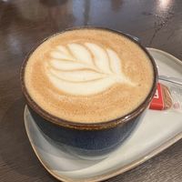 Oat milk latte   at Badger & Bean  in Howden