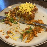 Home made beans on toast with vegan cheesee  at Badger & Bean  in Howden