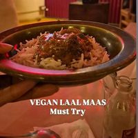 Vegan Laal Maas at Terrassen Cafe in Kuilapalayam