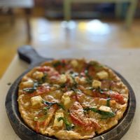 Vegan Nerdy Eagle Pizzaa  at Terrassen Cafe in Kuilapalayam