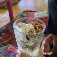 3 Cats & a Monkey  at Terrassen Cafe in Kuilapalayam