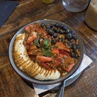 Vegan granola biscoff bowl  at Rockello in Castleford