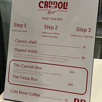   at The Cannoli Bar in San Diego