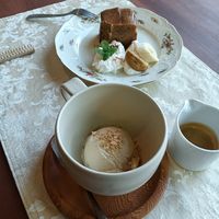 Cappuccino on the Ice cream #Veganuary at Cafe Cocochi in Taketa