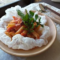 Tomato sauce pasta #Veganuary at Cafe Cocochi in Taketa