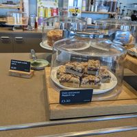 Vegan milk available for hot drinks, many vegan and vegetarian options on menu at Park Café in Bodmin