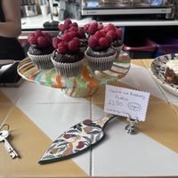 Vegan muffins  at Café des Couleurs in Brighton