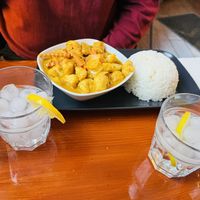 Kaeng kari - Yellow curry stew. The tofu was epic. Like, fluffy? One of the best, most interesting tofu textures I’ve ever tasted. The curry was dope too. I loved it as well.  at Rakhang Thai Kitchen in Gothenburg