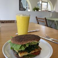 Vegan protein sandwich   at Mercado Verde in Punta Del Este