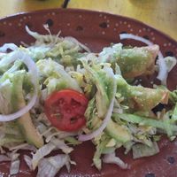 Hibiscus flower flautas are.amqzing! at La Chilanga ES in Mazatlan