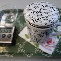 A tea of your choice is included in the breakfast option. The timer makes sure your tea is perfectly timed. at Schwabes Genussladen & Teestube in Zweibruecken