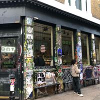 The café on Brick Lane at Oat Coffee Brick Lane in East London