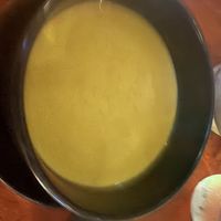 Chilled sweep potato soupp  at La Villa Restaurant in Grand Case