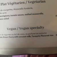 Menu  at La Villa Restaurant in Grand Case