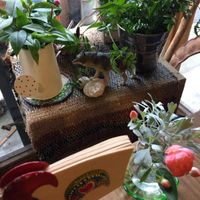 Cute decor at Cafe Rappa in Tokyo