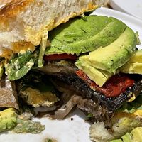 This is the vegan mushroom focaccia. Sooo good    at Table 37 in Bayswater