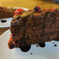 Tarta de frambuesa y de chocolate at Vengo Die Gemusekuche in Bremen