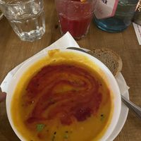 Möhren-Erdnuss-Suppe #Veganuary at Vengo Die Gemusekuche in Bremen