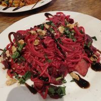 Pink Pasta at Vengo Die Gemusekuche in Bremen