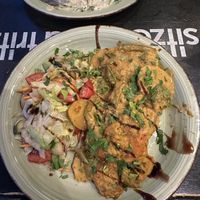 Kartoffelauflauf vegan mit Salat  at Vengo Die Gemusekuche in Bremen