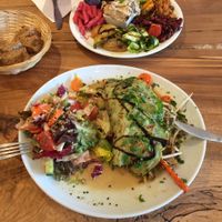 antipasti und Asia Crêpe und leckeres Brot , hmmmmm at Vengo Die Gemusekuche in Bremen