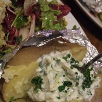 Baked potato with sour creme (vegan) at Vengo Die Gemusekuche in Bremen