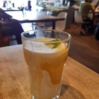 Mango coconut lassi at Vengo Die Gemusekuche in Bremen