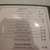Already vegan appetizers and soup at Guru Indian Cuisine in Fredericksburg